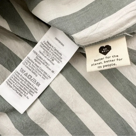 Madewell Signature Poplin Oversized Striped Button-Up Shirt - Beach Coverup - Picture 17 of 17